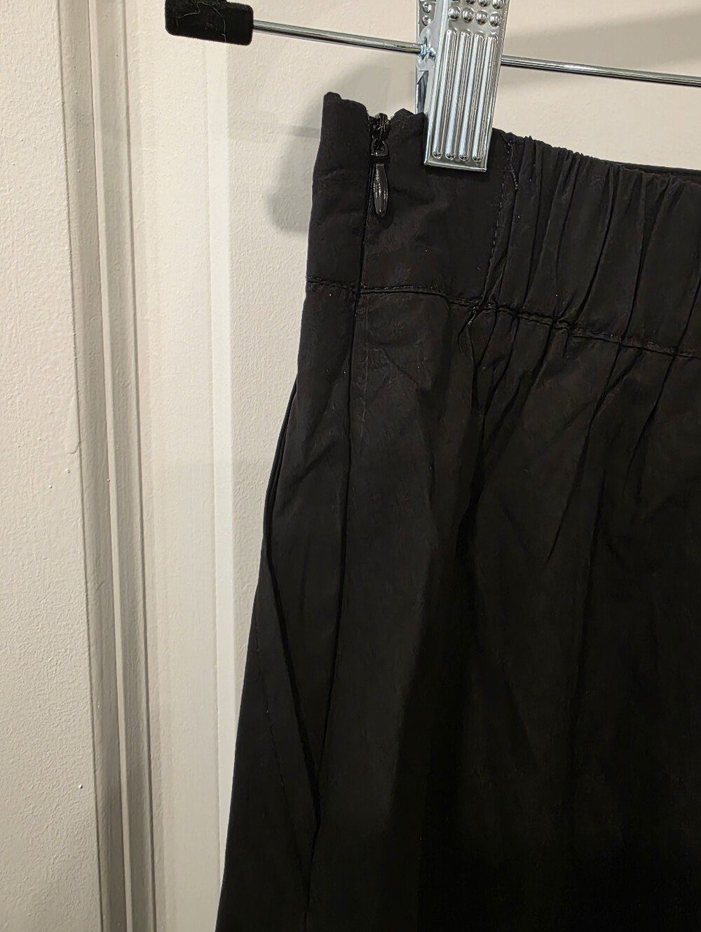 Poplin Midi Swing Skirt With Pockets - Picture 6 of 8